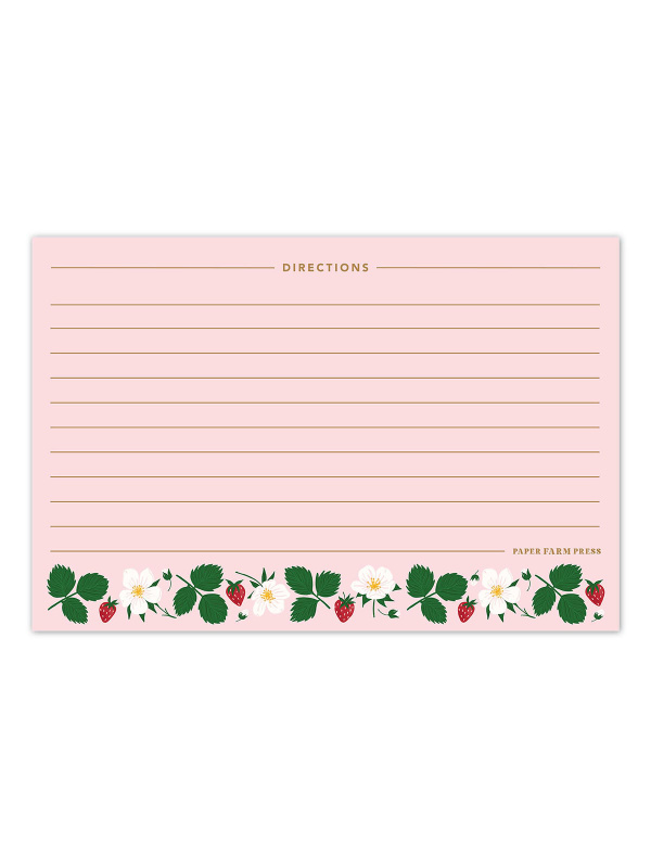 Strawberry Patch Recipe Cards, 2 of 2
