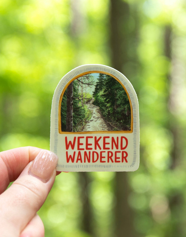 Weekend Wanderer Decal Sticker, 1 of 5