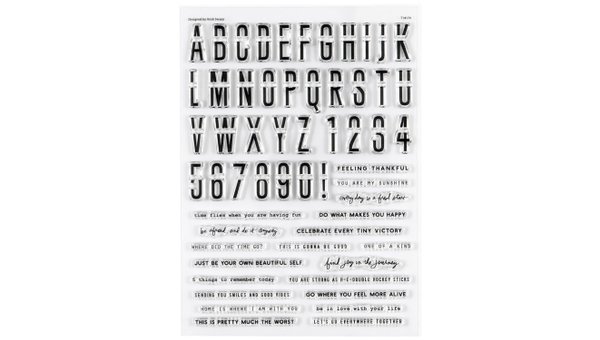 Stamp Set : 6×8 Alpha and Number Phrase Builder, 1 of 3