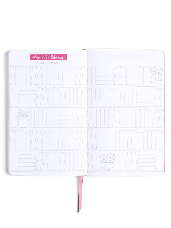 Book Lover Floral Petite Planner : 2027 Calendar Year, 11 of 14