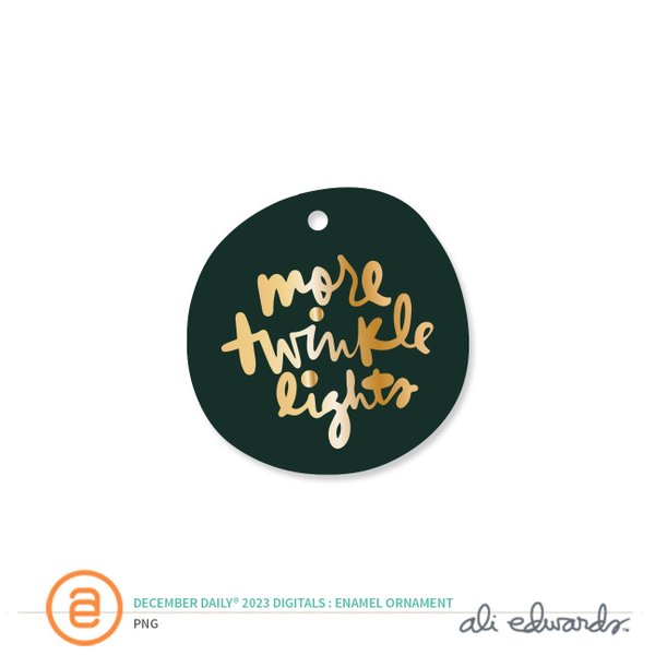 December Daily® 2023 Digital Enamel Ornament, 1 of 1