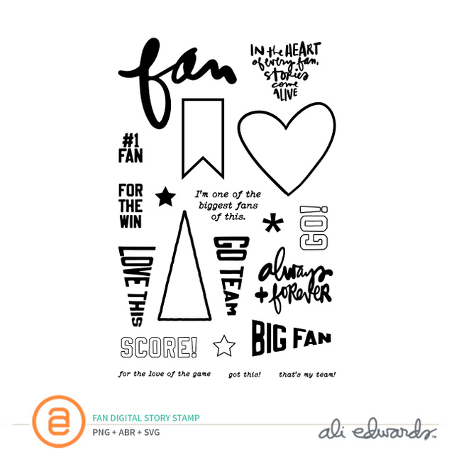 Fan Digital Story Stamp™, 1 of 1