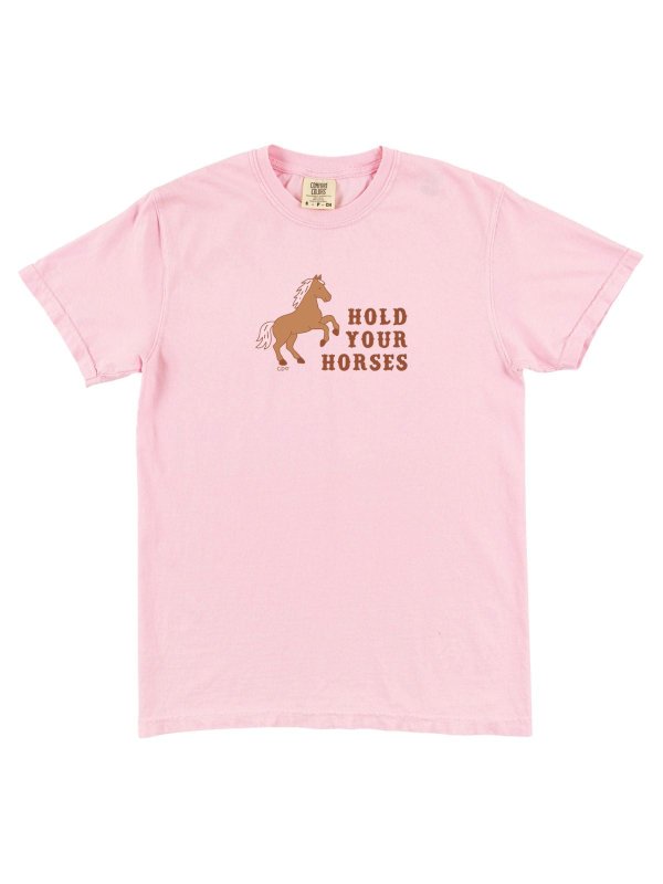 Hold Your Horses Western Tee - Blossom, 3 of 4