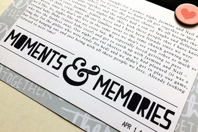 Moments & Memories, 2 of 2
