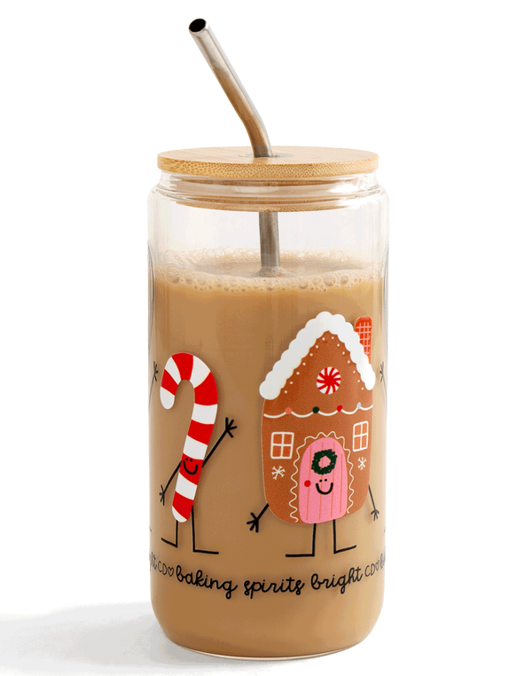 Baking Spirits Bright Christmas Glass Can, 2 of 3