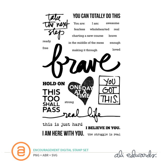 Encouragement Digital Stamp Set, 1 of 1