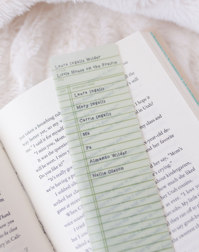 Little House On The Prairie Library Check Out Transparent Bookmark, 2 of 4