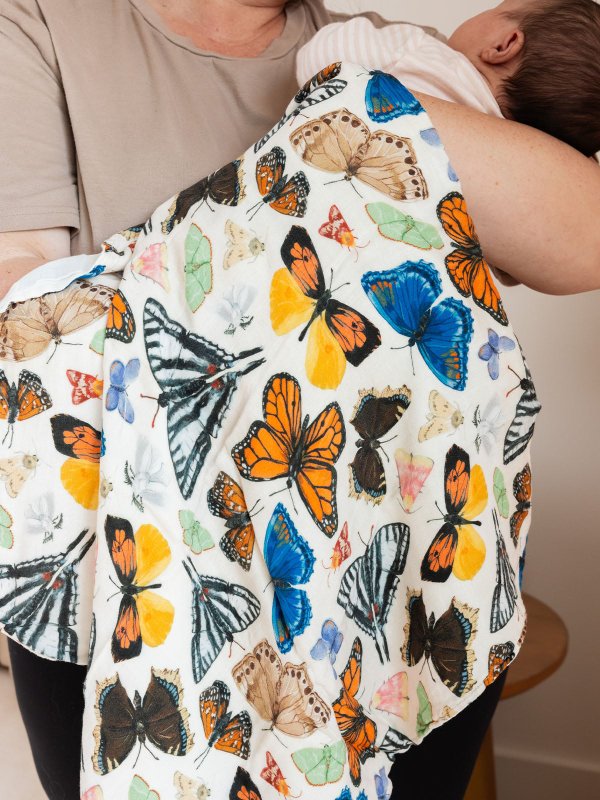 Flutter Friends Butterfly Reversible Baby Quilt, 2 of 6
