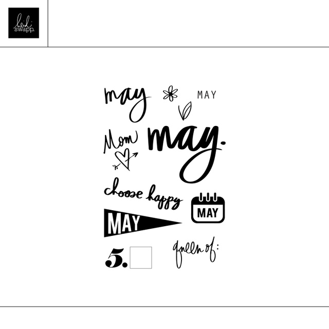 Digital 4×6 May Stamp, 1 of 1