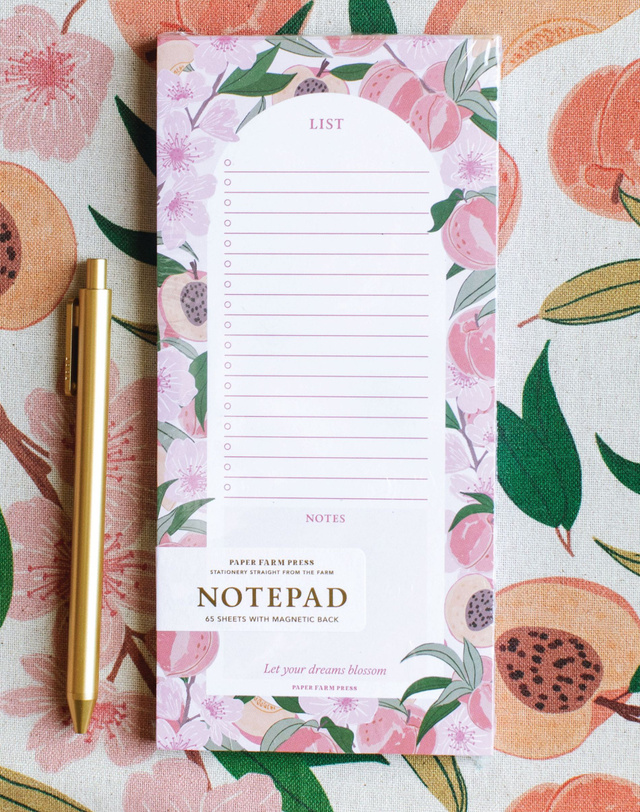 Peach Blossom Notepad, 2 of 3