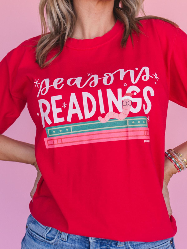 Season's Readings Christmas Tee - Red, 2 of 3