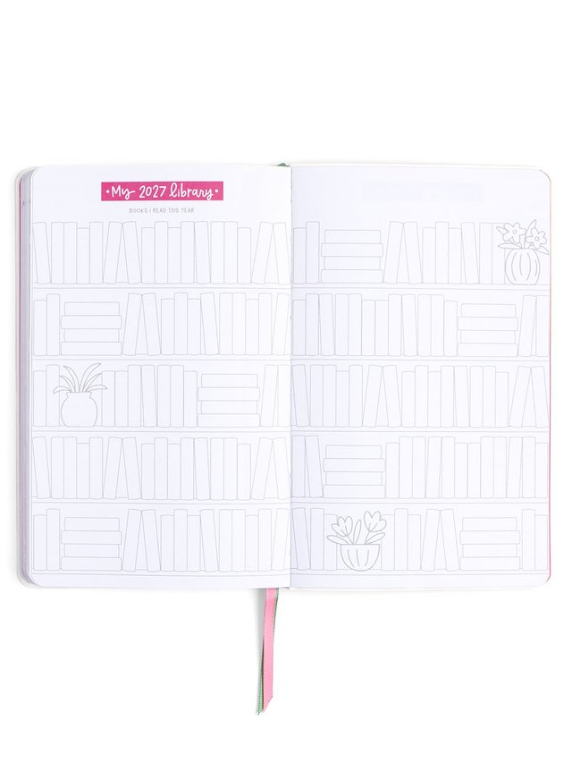 Book Lover Floral Petite Planner : 2027 Calendar Year, 11 of 14