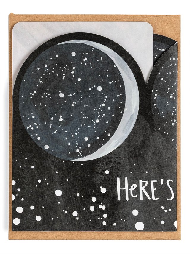 Many Moons Birthday Accordion Greeting Card, 3 of 3
