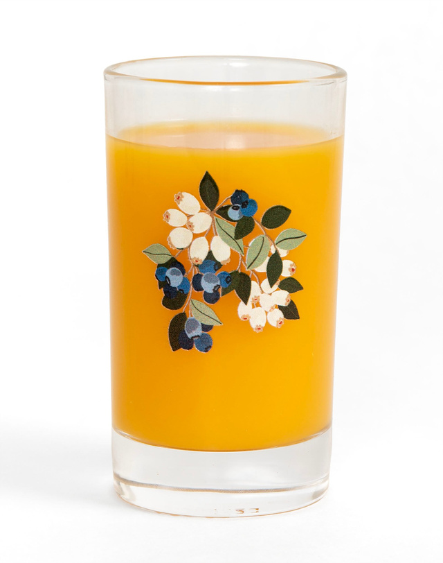 Blueberry Field Mini Juice Glass, 1 of 2