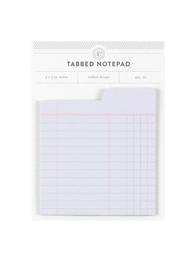 Tabbed Notepad - Purple Ledger, 1 of 2