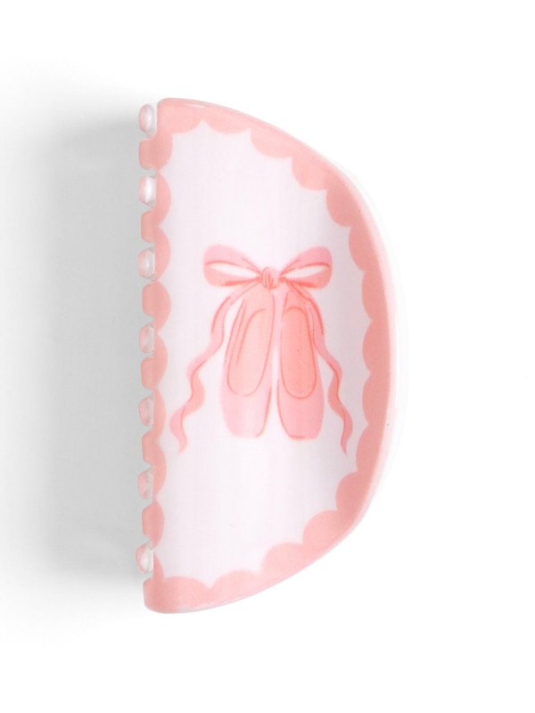 Pink Ballet Slippers Claw Hair Clip, 6 of 7