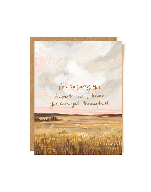 So Sorry Landscape Greeting Card, 1 of 1