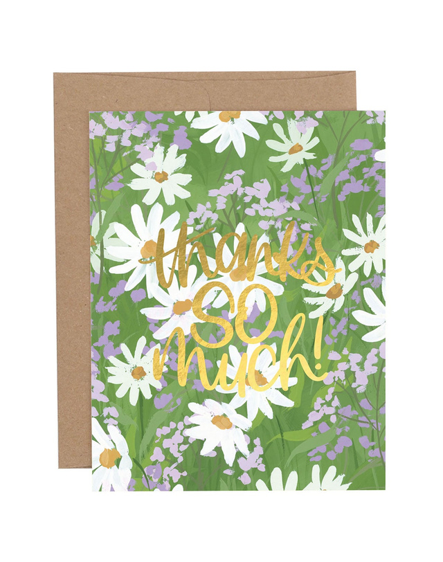 Thanks So Much Daisies Greeting Card, 1 of 1