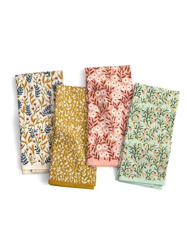 Tiny Floral Kitchen Towel Set, 4 of 7