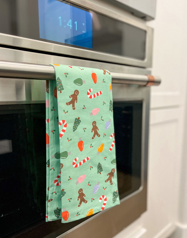 Gingerbread Tea Towel, 1 of 2