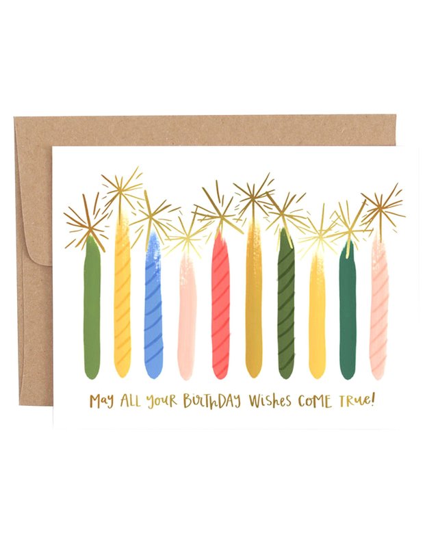 Candle Birthday Greeting Card, 1 of 1