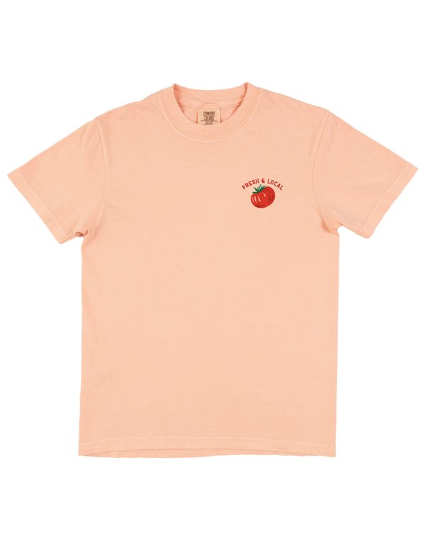 Tomato Vine Farmers Market Tee - Peachy Pink, 5 of 6