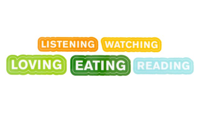 -ING Plastic Words, 1 of 2