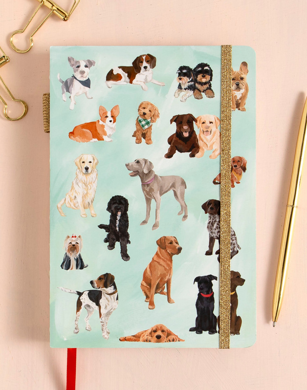 Furry Friends Dogs Lined Lay Flat Journal, 1 of 3