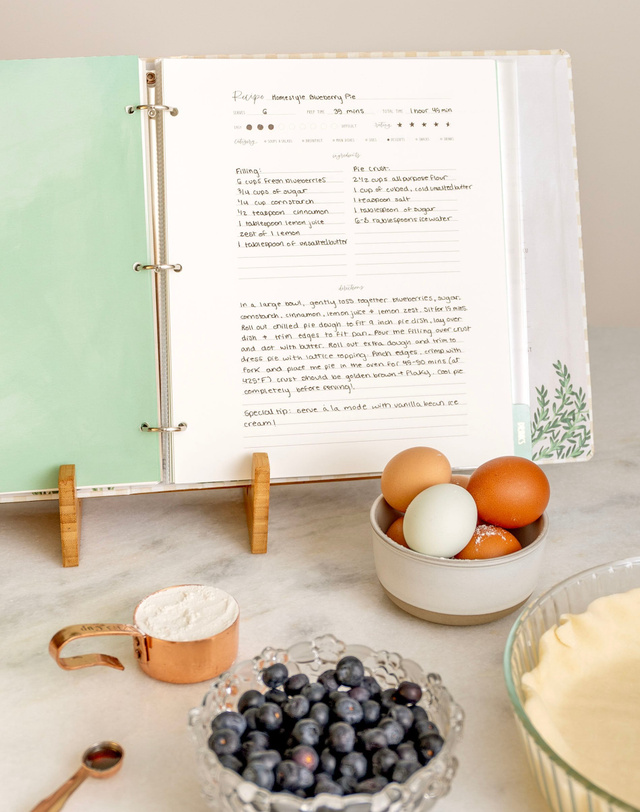 Large Recipe Page Set