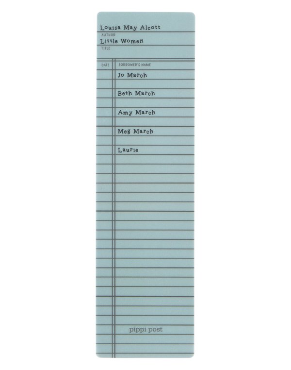 Little Women Library Check Out Transparent Bookmark, 4 of 4