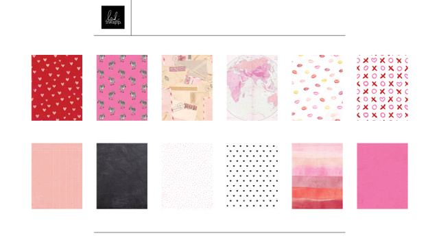 Digital 8.5×11 Valentine Papers, 1 of 1