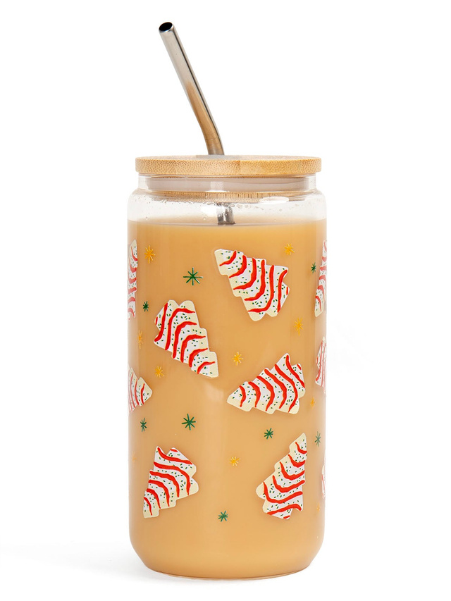 Christmas Tree Cakes Glass Can, 4 of 4