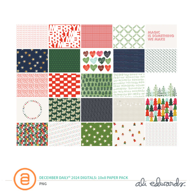 December Daily® 2024 Digital 10×8 Paper Pack, 1 of 1