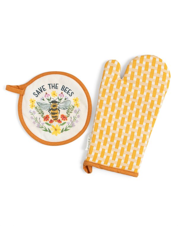 Save The Bees Pot Holder Set, 4 of 4