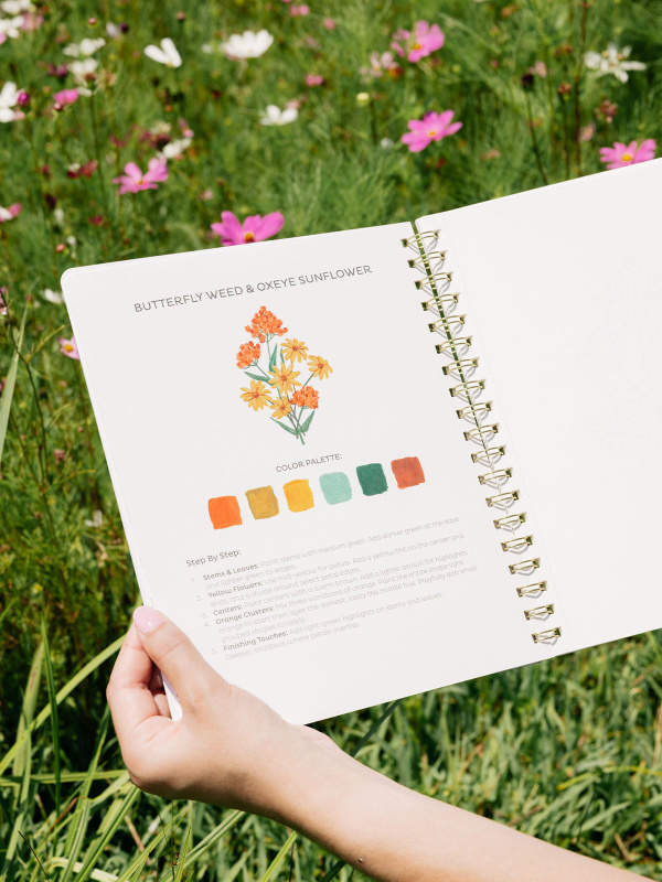 Florals Learn-To-Paint Gouache Paint Book, 2 of 7
