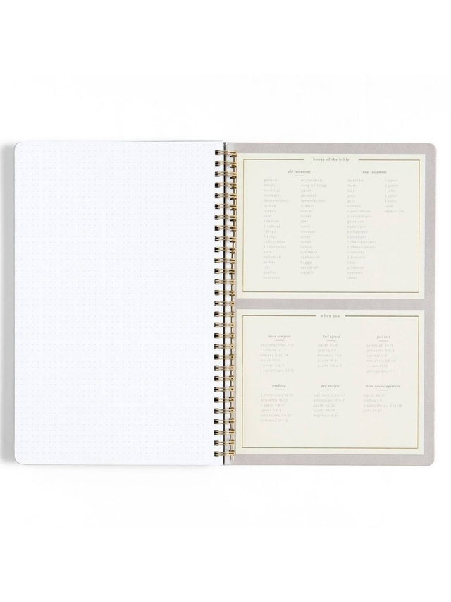 Black Bible Study Spiral Notebook with Reference Maps, 5 of 9