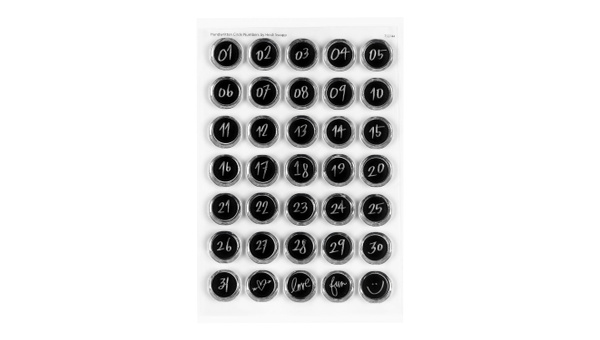 Stamp Set : 4×6 Handwritten Number Circle, 1 of 2