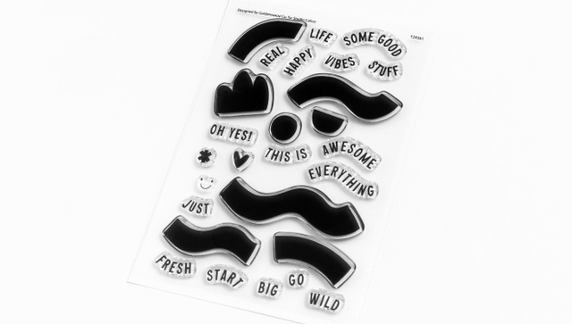 Stamp Set : 4×6 Shapes & Words by Goldenwood Co, 2 of 3