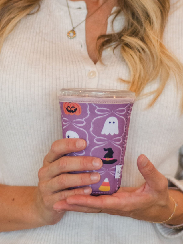 Spooky Cute Halloween & Bows Drink Sleeve, 3 of 5