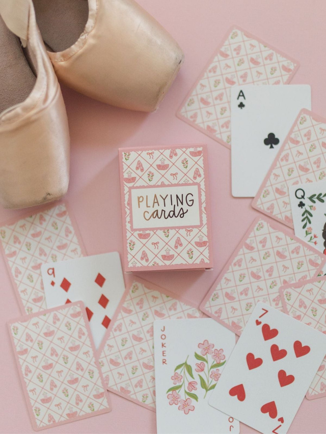 Ballet Florals & Bows - Deck of Playing Cards, 3 of 6