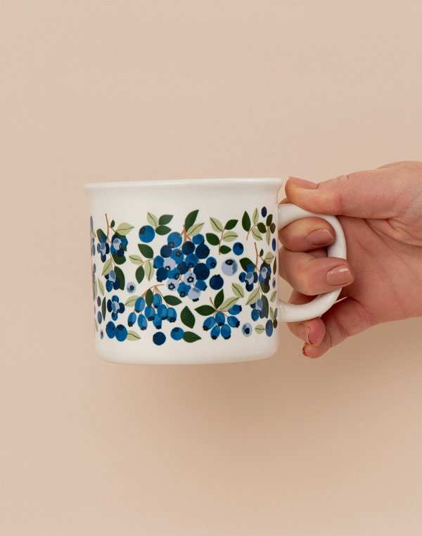 Blueberry Field 14oz Ceramic Coffee Mug, 5 of 5
