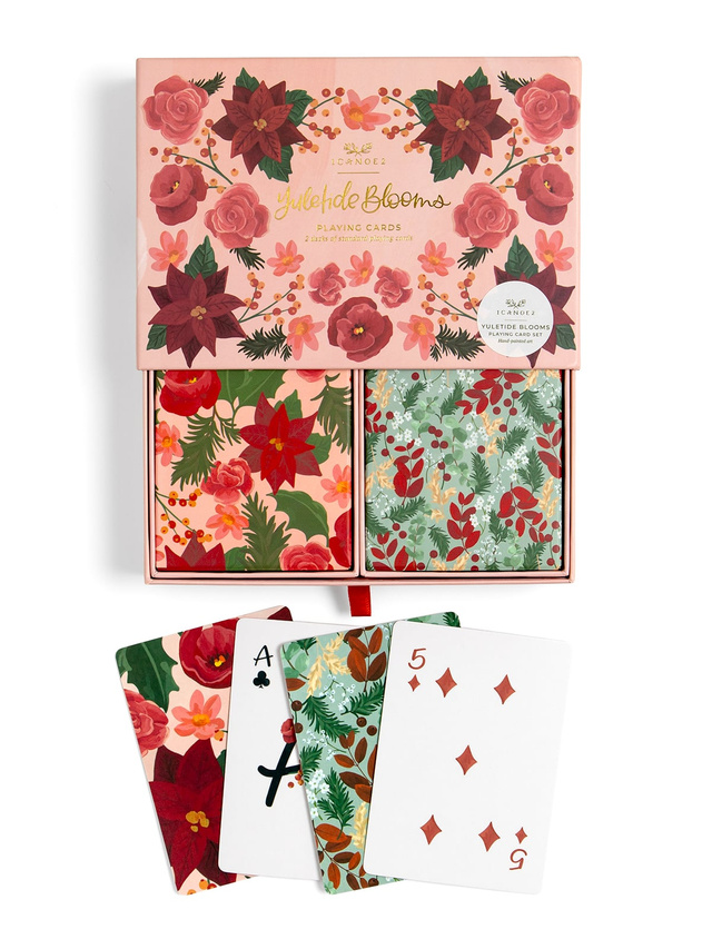 Yuletide Blooms Holiday Set of 2 Playing Cards Decks, 1 of 5