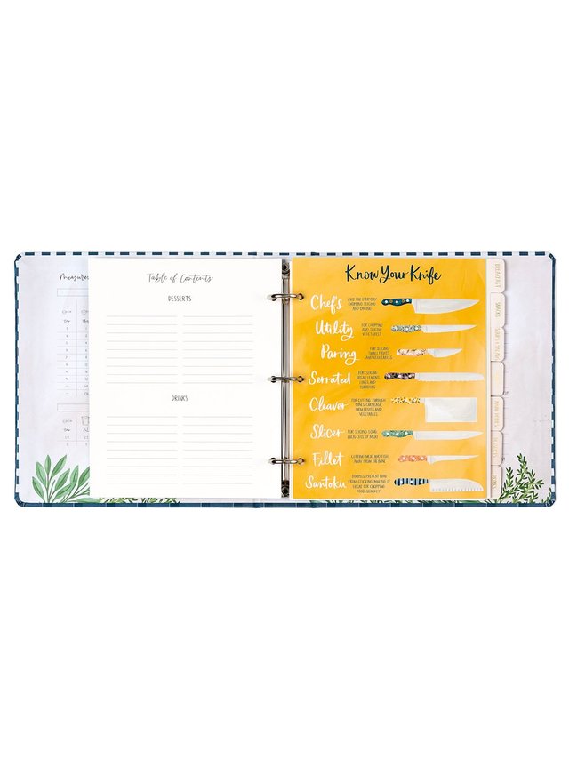 Navy Gingham Petite Recipe Binder, 7 of 11
