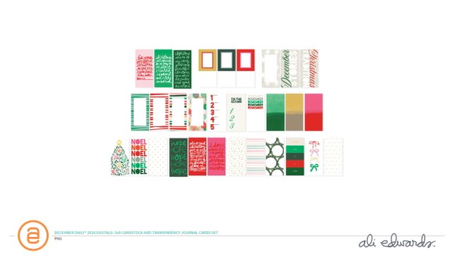 December Daily® 2026 Digital 3×8 Transparency + Cardstock Journal Cards, 1 of 1