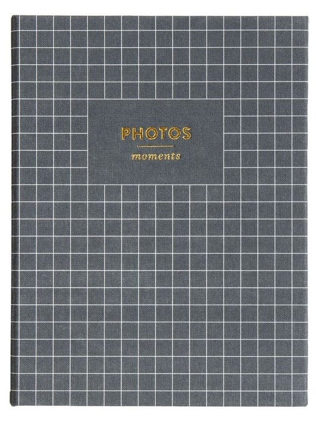 Moments 4×6 Charcoal Grid Photo Album, 1 of 2