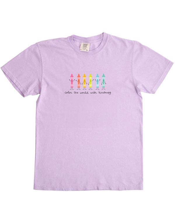 Color The World With Kindness Tee - Orchid, 3 of 3