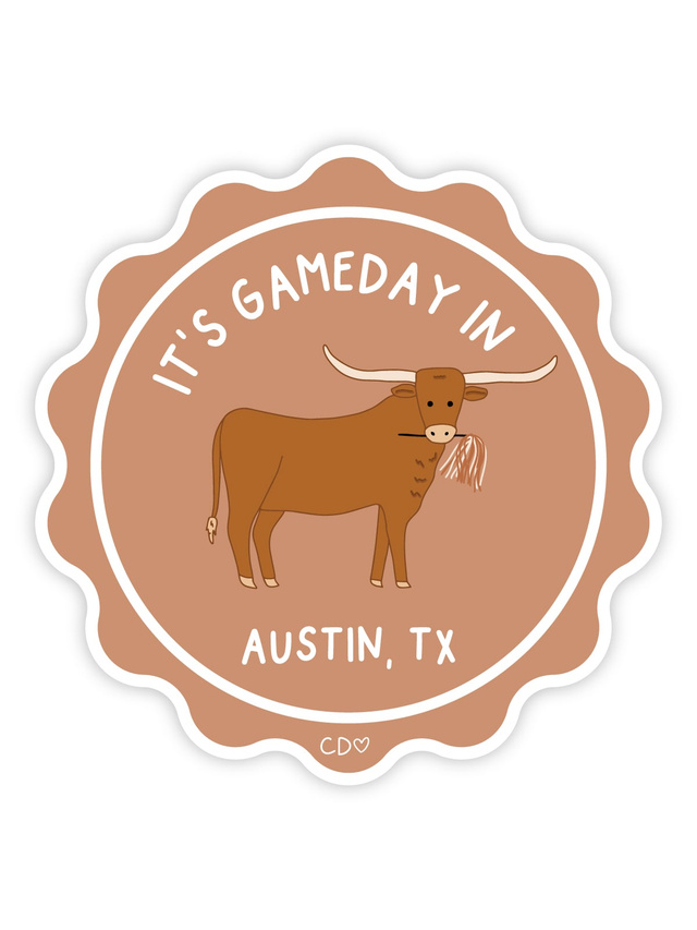 Austin Football Game Day Mascot Decal Sticker, 2 of 4