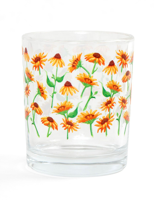 Sunflower Floral Short Juice Glass - 1canoe2