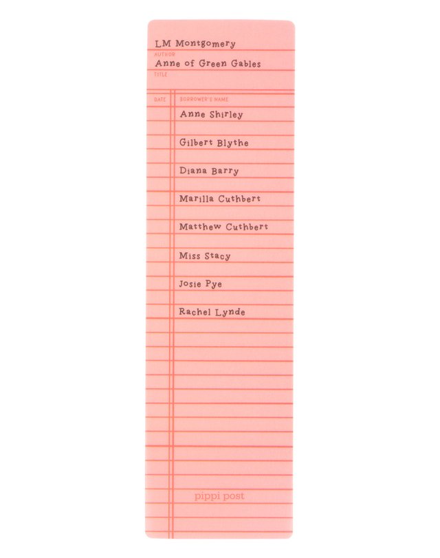 Anne Of Green Gables Library Check Out Transparent Bookmark, 4 of 4