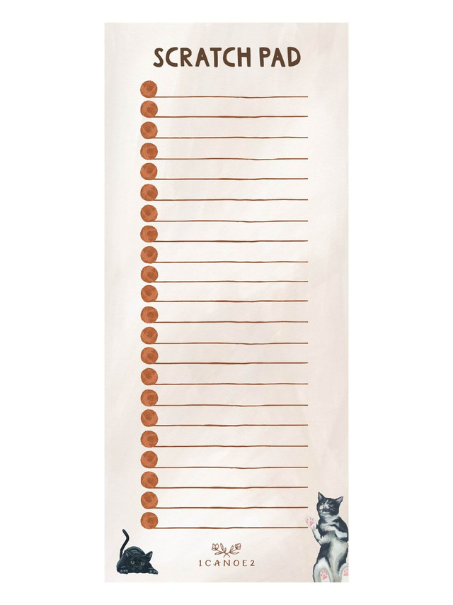 Scratch Pad Cats 4×9 To Do Notepad, 1 of 1